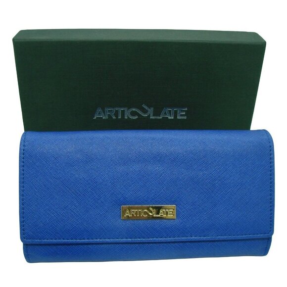 Articulate Inter-changeable Clutch Purse 2 Straps Included RFID Royal Blue NIB - Picture 2 of 12